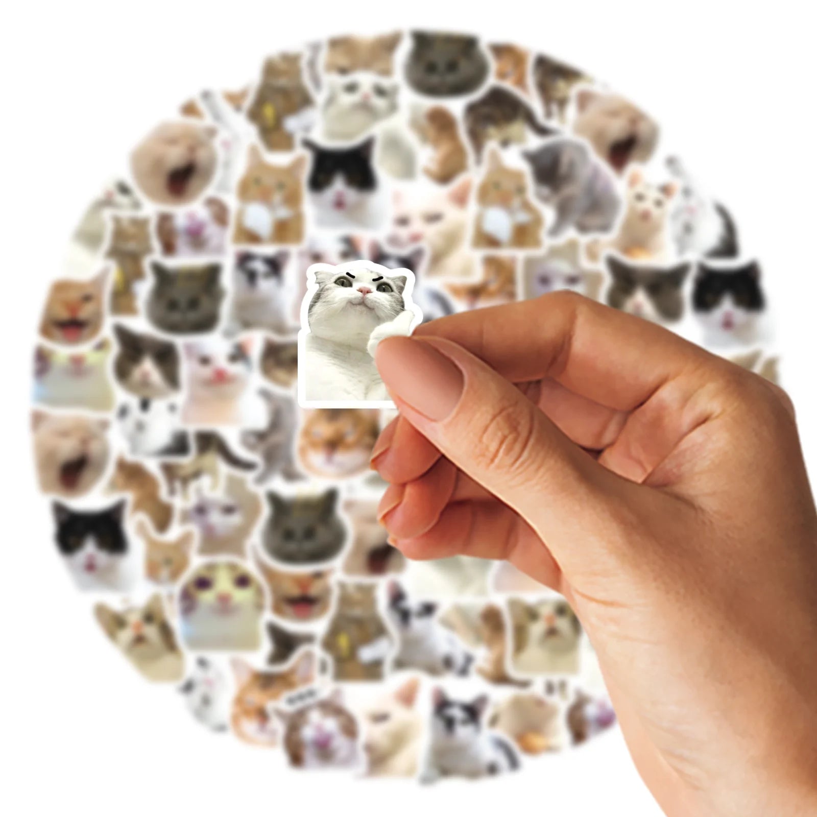46pcs/Bag,Cat Stickers,Be for Suitcase Skateboard Luggage Laptop Phone