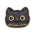 Cartoon Black Cats Plant Potted Enamel Pins Cute Flower Grass Kitten