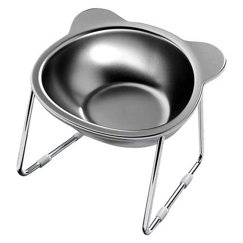 Stainless Steel Pet Bowl Slanted Anti Cervical Spondylosis for Cats