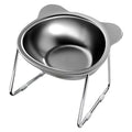 Stainless Steel Pet Bowl Slanted Anti Cervical Spondylosis for Cats