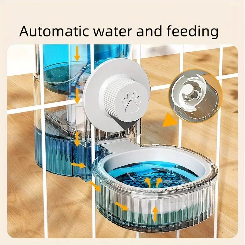 Suit Pet Hanging Water Dispenser Cat Automatic Feeder Dog Hanging Cage
