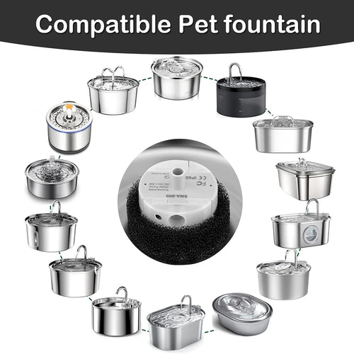 1pc Water Pump For Pet Fountain Stainless Steel Water Feeder Water