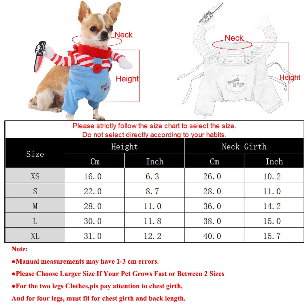 Funny Large Dog Halloween Costume For Small Dogs Cat Adjustable Pet