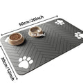 Pet Feeding Mat-Absorbent Pet Placemat for Food and Water Bowl with