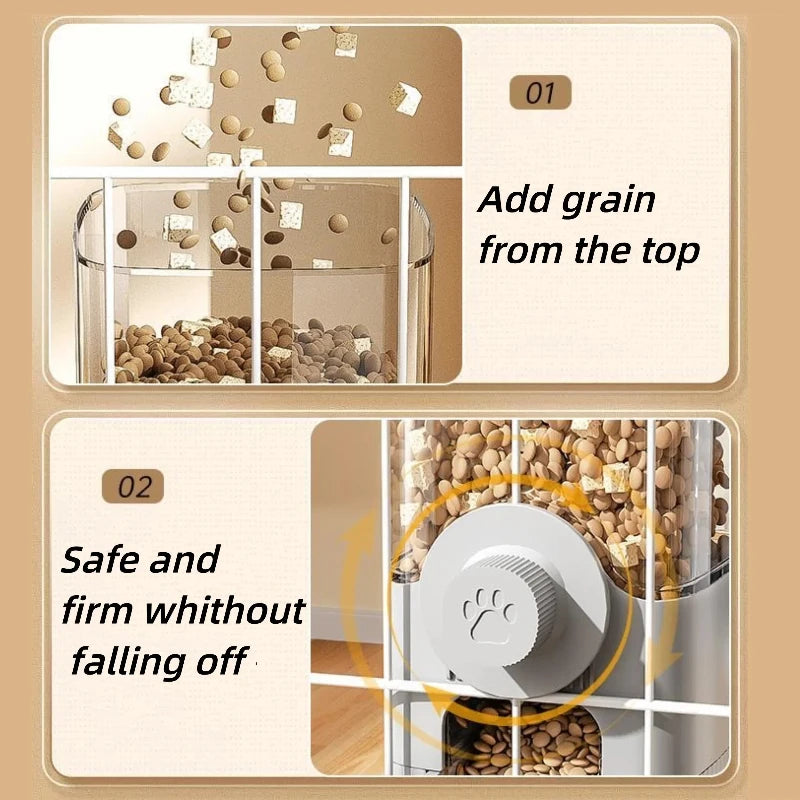 Suit Pet Hanging Water Dispenser Cat Automatic Feeder Dog Hanging Cage