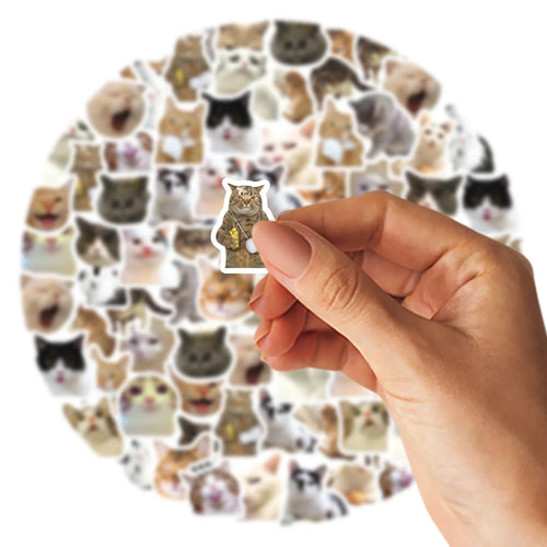46pcs/Bag,Cat Stickers,Be for Suitcase Skateboard Luggage Laptop Phone
