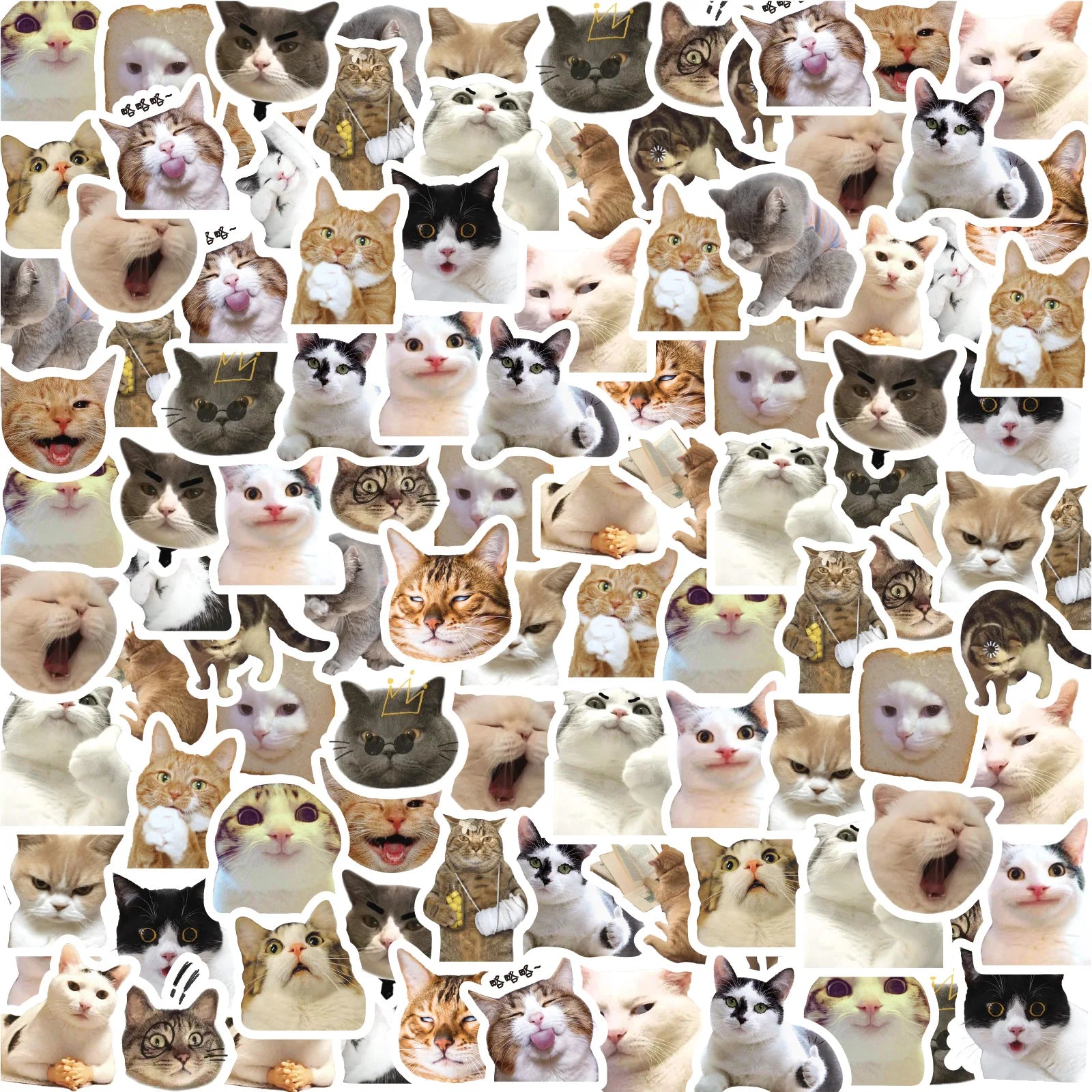 46pcs/Bag,Cat Stickers,Be for Suitcase Skateboard Luggage Laptop Phone