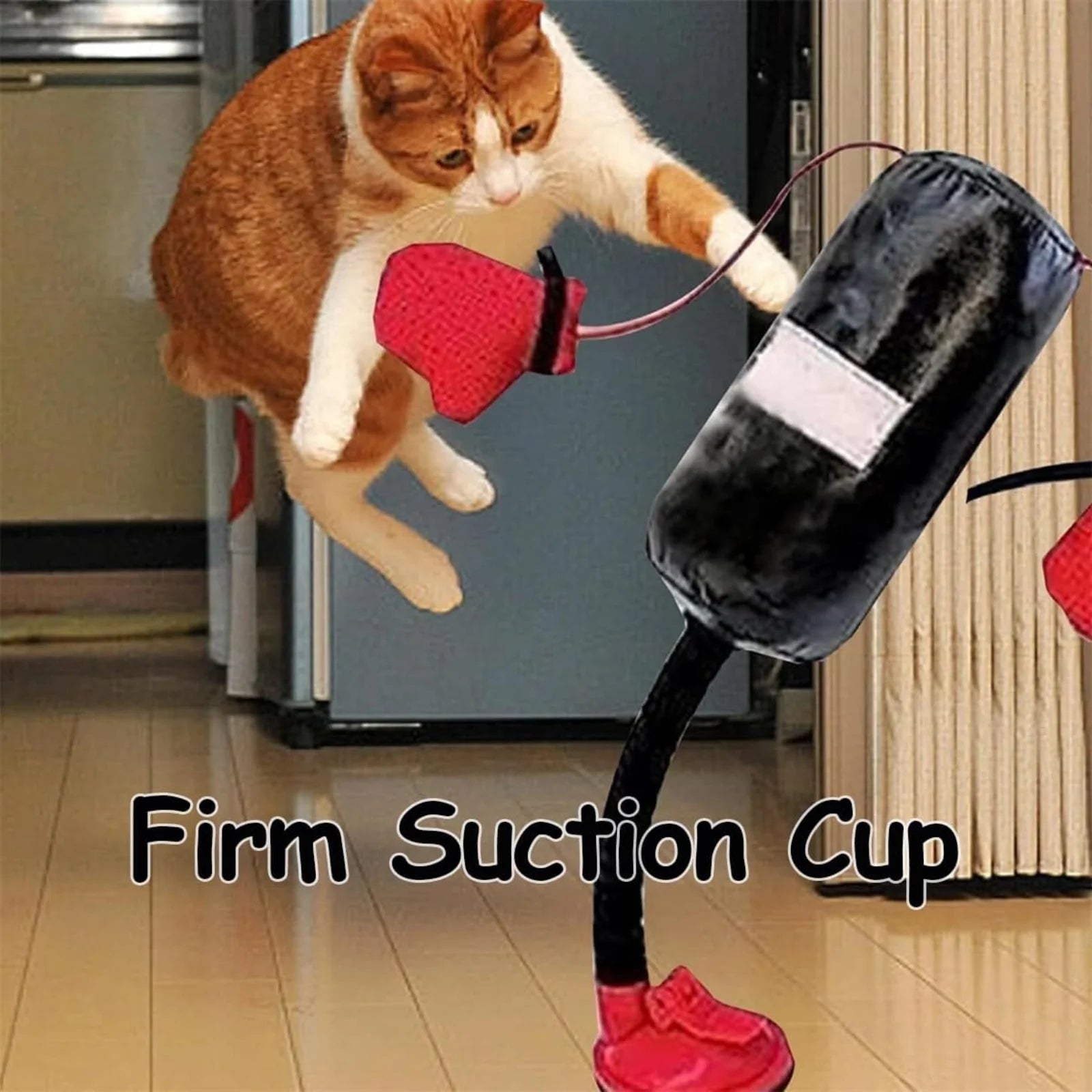 Interactive Cat Boxing Toy Cat Punching Bag Self-Standing Play Gym for