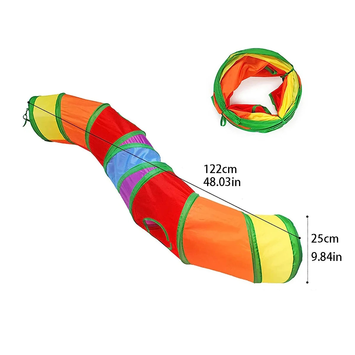 Cat Tunnel Tube Foldable Cat Toys Kitty Training Interactive Fun Toy