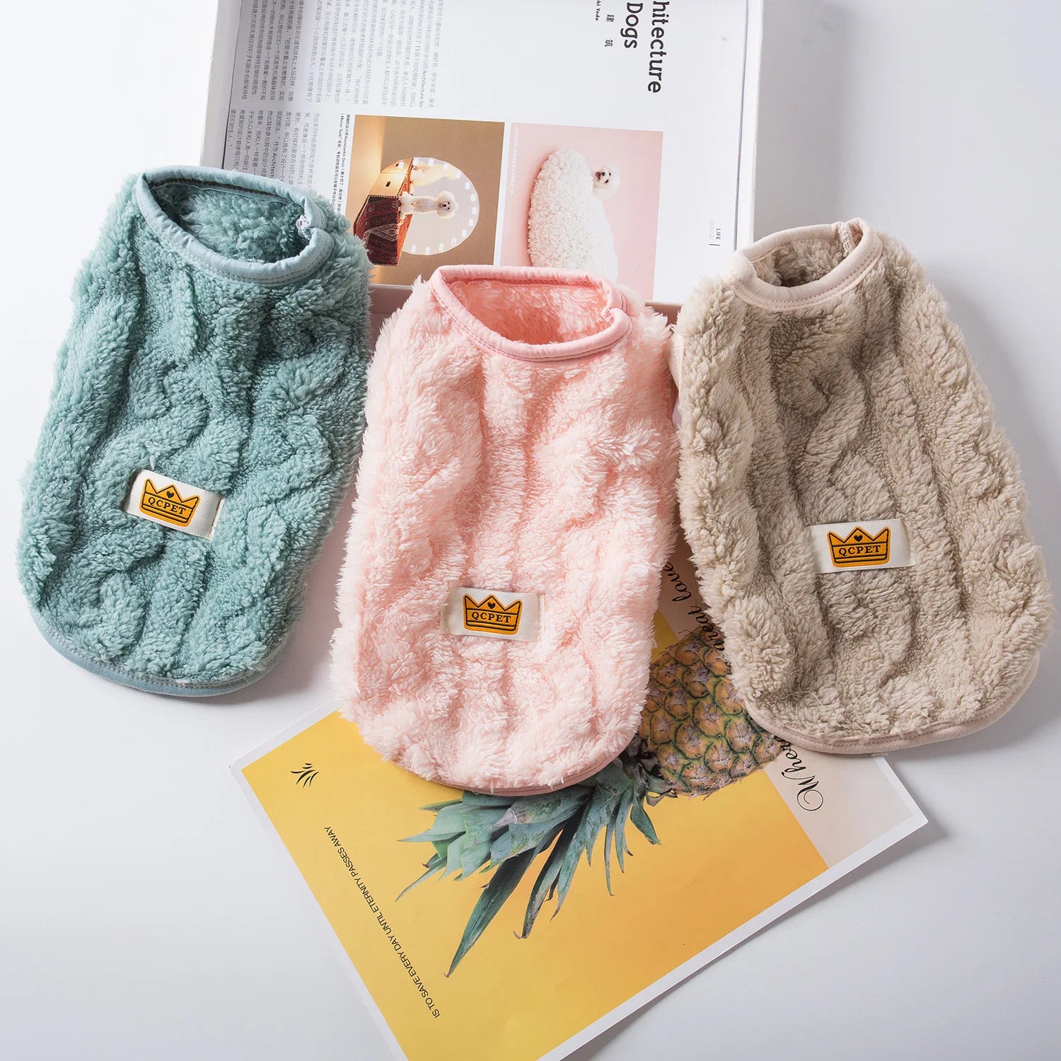 Soft Cozy Cat Clothes Autumn Winter Warm Fleece Sweatshirt for Small