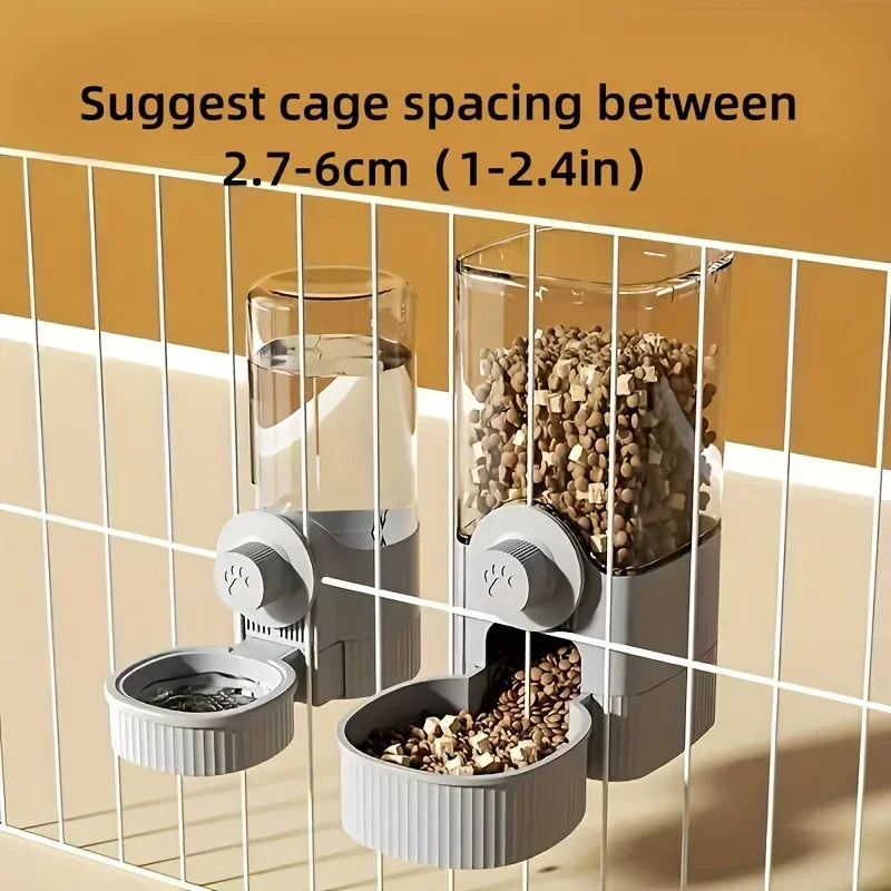 Suit Pet Hanging Water Dispenser Cat Automatic Feeder Dog Hanging Cage