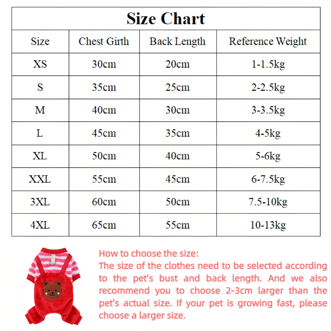 Autumn Winter Pet Dog Soft Fleece Clothes Warm Jumpsuit Coat for Small