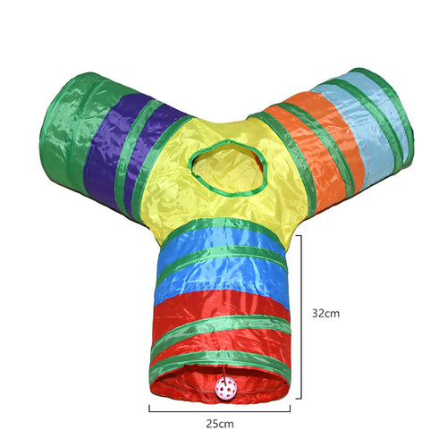 Cat Tunnel Tube Foldable Cat Toys Kitty Training Interactive Fun Toy